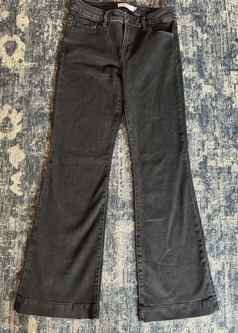 Hidden Jeans Charcoal Color Denim Carter Mid Rise Trouser Size 27 #BK9713TR-CHAR